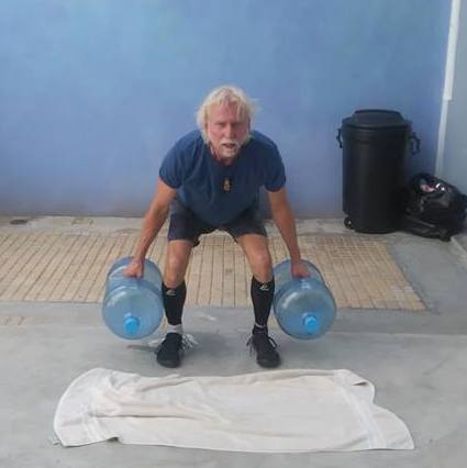 Mirror 5 gallon water jug workout for Challenge